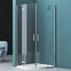 Душевой уголок BelBagno KRAFT-R-2-90-C-Cr, стекло Прозрачное