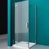 Душевой уголок BelBagno KRAFT-AH-12-100/80-C-Cr-L, стекло Прозрачное