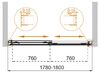 Стеклянная шторка на ванну Cezares TANDEM-SOFT-VF-2-160/145-P-Cr стекло, матовое