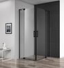 Душевой уголок CEZARES SLIDER-A-2-80/90-C-NERO профиль черный, стекло прозрачное 80-90x80-90 см
