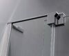 Душевой уголок CEZARES SLIDER-AH-2-70/80-90/100-BR-NERO профиль черный, стекло тонированное 70-80x90-100 см