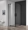 Душевой уголок CEZARES SLIDER-AH-2-90/100-100/110-C-NERO профиль черный, стекло прозрачное 90-100x100-110 см