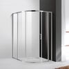 Душевой уголок CEZARES MOLVENO-RH-11-130/120-C-Cr-IV профиль хром, стекло прозрачное 130x120 см