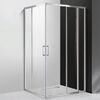 Душевой уголок CEZARES MOLVENO-AH-21-80+20-C-Cr-IV профиль хром, стекло прозрачное 100x80 см