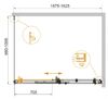 Душевой уголок CEZARES STYLUS-SOFT-AH-1-160/100-C-Cr профиль хром, стекло прозрачное 160x100 см