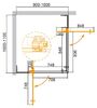 Душевой уголок CEZARES SLIDER-AH-2-90/100-100/110-BR-Cr профиль хром, стекло тонированное 90-100x100-110 см