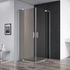 Душевой уголок CEZARES SLIDER-AH-2-80/90-100/110-BR-Cr профиль хром, стекло тонированное 80-90x100-110 см