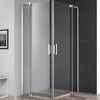 Душевой уголок CEZARES SLIDER-AH-2-80/90-100/110-C-Cr профиль хром, стекло прозрачное 80-90x100-110 см