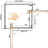 Душевой уголок CEZARES SLIDER-AH-2-70/80-100/110-BR-Cr профиль хром, стекло тонированное 70-80x100-110 см