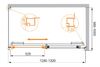 Душевой уголок CEZARES LUX-SOFT-W-AH-1-130/100-C-Cr-IV профиль хром, стекло прозрачное 130x100 см