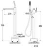 Напольный смеситель для ванны BELBAGNO ARLIE ARL-FMT-CRM