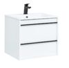 Тумба с раковиной Aquanet Lino 60 белый матовый