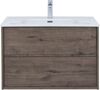 Тумба с раковиной Aquanet Lino 80 (Flat) дуб веллингтон