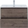 Тумба с раковиной Aquanet Lino 80 (Flat) дуб веллингтон