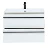 Тумба с раковиной Aquanet Lino 80 белый матовый