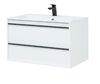 Тумба с раковиной Aquanet Lino 90 белый матовый