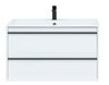 Тумба с раковиной Aquanet Lino 90 белый матовый