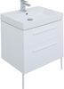 Тумба с раковиной Aquanet Nova 60 белый (2 ящика)