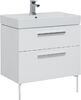 Тумба с раковиной Aquanet Nova 75 белый (2 ящика)