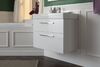 Тумба с раковиной Aquanet Nova 75 белый (2 ящика)