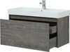 Тумба с раковиной Aquanet Nova Lite 100 дуб рошелье (1 ящик)