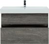 Тумба с раковиной Aquanet Nova Lite 100 дуб рошелье (2 ящика)