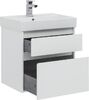 Тумба с раковиной Aquanet Nova Lite 60 белый (2 ящика)