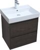 Тумба с раковиной Aquanet Nova Lite 60 дуб черный (2 ящика)