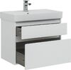 Тумба с раковиной Aquanet Nova Lite 75 белый (2 ящика)