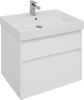 Тумба с раковиной Aquanet Nova Lite 75 белый (2 ящика)
