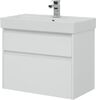 Тумба с раковиной Aquanet Nova Lite 75 белый (2 ящика)