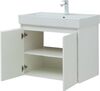 Тумба с раковиной Aquanet Nova Lite 75 белый глянец (2 дверцы)