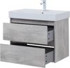 Тумба с раковиной Aquanet Nova Lite 75 дуб белый (2 ящика)