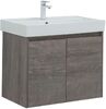 Тумба с раковиной Aquanet Nova Lite 75 дуб рошелье (2 дверцы)