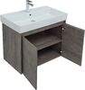 Тумба с раковиной Aquanet Nova Lite 75 дуб рошелье (2 дверцы)