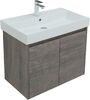 Тумба с раковиной Aquanet Nova Lite 75 дуб рошелье (2 дверцы)