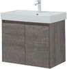 Тумба с раковиной Aquanet Nova Lite 75 дуб рошелье (2 дверцы)