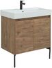 Тумба с раковиной Aquanet Nova Lite 75 дуб рустикальный (2 дверцы)