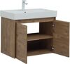 Тумба с раковиной Aquanet Nova Lite 75 дуб рустикальный (2 дверцы)