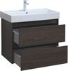 Тумба с раковиной Aquanet Nova Lite 75 дуб черный (2 ящика)