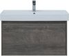 Тумба с раковиной Aquanet Nova Lite 90 дуб рошелье (1 ящик)