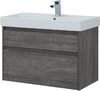 Тумба с раковиной Aquanet Nova Lite 90 дуб рошелье (2 ящика)