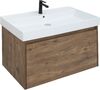 Тумба с раковиной Aquanet Nova Lite 90 дуб рустикальный (1 ящик)