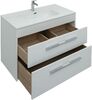 Тумба с раковиной Aquanet Августа (Flat) 100 белый