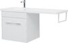 Тумба с раковиной Aquanet Августа 120 L белый