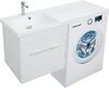 Тумба с раковиной Aquanet Августа 120 L белый
