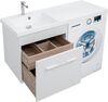 Тумба с раковиной Aquanet Августа 120 L белый