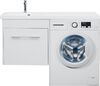Тумба с раковиной Aquanet Августа 120 L белый