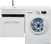 Тумба с раковиной Aquanet Августа 120 L белый