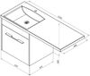 Тумба с раковиной Aquanet Августа 120 L белый